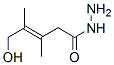 22937-01-5,3-Pentenoic  acid,  5-hydroxy-3,4-dimethyl-,  hydrazide