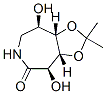229643-51-0,5H-1,3-Dioxolo[4,5-d]azepin-5-one, hexahydro-4,8-dihydroxy-2,2-dimethyl-, (3aR,4R,8R,8aS)- (9CI)