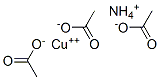23087-46-9,acetic acid, ammonium copper salt