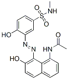23104-75-8,N-[7-hydroxy-8-[[2-hydroxy-5-[(methylamino)sulphonyl]phenyl]azo]-1-naphthyl]acetamide