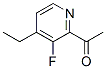 231296-56-3,Ethanone, 1-(4-ethyl-3-fluoro-2-pyridinyl)- (9CI)
