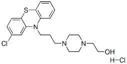 23221-95-6,4-[3-(2-chloro-10H-phenothiazin-10-yl)propyl]piperazine-1-ethanol hydrochloride