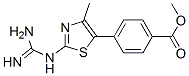232595-03-8,METHYL 4-(2-([AMINO(IMINO)METHYL]AMINO)-4-METHYL-1,3-THIAZOL-5-YL)BENZOATE