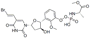 232925-18-7,methyl (2S)-2-[[[(2R,3S,5R)-5-[5-[(E)-2-bromoethenyl]-2,4-dioxo-pyrimidin-1-yl]-3-hydroxy-oxolan-2-yl]methoxy-phenoxy-phosphoryl]amino]propanoate