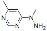 23372-26-1,Pyrimidine, 4-methyl-6-(1-methylhydrazino)- (8CI)