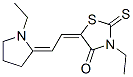 23405-68-7,3-ethyl-5-[(1-ethylpyrrolidin-2-ylidene)ethylidene]-2-thioxothiazolidin-4-one