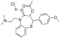 23515-59-5,3-acetoxy-5-[2-(dimethylamino)ethyl]-2,3-dihydro-2-(4-methoxyphenyl)-1,5-benzothiazepin-4(5H)-one monohydrochloride