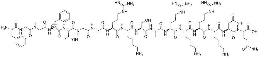 236098-40-1,PHE-GLY-GLY-PHE-THR-GLY-ALA-ARG-LYS-SER-ALA-ARG-LYS-ARG-LYS-ASN-GLN