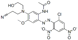 23807-28-5,N-[2-[(2-chloro-4,6-dinitrophenyl)azo]-5-[(2-cyanoethyl)(2-hydroxyethyl)amino]-4-methoxyphenyl]acetamide