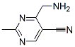 23822-38-0,5-Pyrimidinecarbonitrile, 4-(aminomethyl)-2-methyl- (8CI)