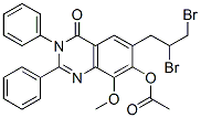 23938-70-7,4(3H)-Quinazolinone,  6-(2,3-dibromopropyl)-7-hydroxy-8-methoxy-2,3-diphenyl-,  acetate  (ester)  (8CI)