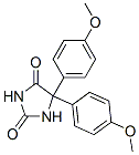 2402-44-0,5,5-BIS-(4-METHOXY-PHENYL)-IMIDAZOLIDINE-2,4-DIONE