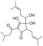 24149-26-6,3,4-dihydroxy-4-(1-hydroxy-4-methylpent-3-enyl)-5-(3-methylbut-2-enyl)-2-(3-methyl-1-oxobutyl)cyclopent-2-en-1-one