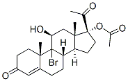 24320-15-8,9-bromo-11beta,17-dihydroxypregn-4-ene-3,20-dione 17-acetate