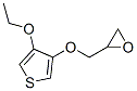244135-47-5,Thiophene, 3-ethoxy-4-(oxiranylmethoxy)- (9CI)