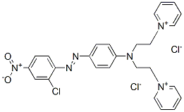 24447-84-5,1,1'-[[[4-[(2-chloro-4-nitrophenyl)azo]phenyl]imino]diethylene]dipyridinium dichloride