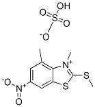 2458-05-1,methyl 3-methyl-2-(methylthio)-6-nitrobenzothiazolium sulphate