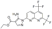 246022-31-1,1H-Pyrazole-4-carboxylicacid,5-amino-1-[5,7-bis(trifluoromethyl)-1,8-naphthyridin-2-yl]-,ethylester(9CI)