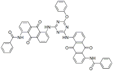 2469-87-6,N,N'-[(6-phenoxy-1,3,5-triazine-2,4-diyl)bis[imino(9,10-dihydro-9,10-dioxoanthracene-5,1-diyl)]]bis(benzamide)