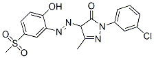 24886-39-3,2-(3-chlorophenyl)-2,4-dihydro-4-[[2-hydroxy-5-(methylsulphonyl)phenyl]azo]-5-methyl-3H-pyrazol-3-one