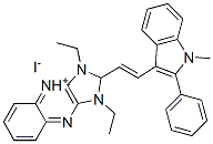 25078-74-4,1,3-diethyl-2-[2-(1-methyl-2-phenyl-1H-indol-3-yl)vinyl]-1H-imidazo[4,5-b]quinoxalinium iodide