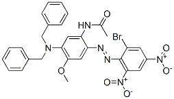 25080-15-3,N-[5-[bis(phenylmethyl)amino]-2-[(2-bromo-4,6-dinitrophenyl)azo]-4-methoxyphenyl]acetamide
