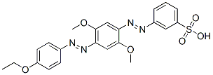25124-87-2,3-[[4-[(p-ethoxyphenyl)azo]-2,5-dimethoxyphenyl]azo]benzenesulphonic acid