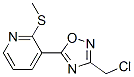 252914-65-1,3-[3-(CHLOROMETHYL)-1,2,4-OXADIAZOL-5-YL]-2-(METHYLTHIO)PYRIDINE