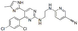252917-06-9,6-[2-[4-(2,4-Dichlorophenyl)-5-(4-methyl-1H-imidazol-2-yl)pyrimidin-2-ylamino]ethylamino]pyridine-3-carbonitrile