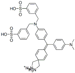 25329-62-8,[4-[[4-[bis[(3-sulphophenyl)methyl]amino]phenyl][4-(dimethylamino)phenyl]methylene]-2,5-cyclohexadien-1-ylidene]dimethylammonium