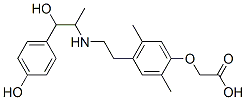 255734-04-4,2-[4-[2-[[1-hydroxy-1-(4-hydroxyphenyl)propan-2-yl]amino]ethyl]-2,5-dimethyl-phenoxy]acetic acid