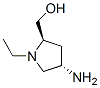 256464-76-3,2-Pyrrolidinemethanol,4-amino-1-ethyl-,(2R,4S)-(9CI)