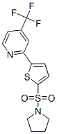 256658-13-6,PYRROLIDINE, 1-[[5-[4-(TRIFLUOROMETHYL)-2-PYRIDINYL]-2-THIENYL]SULFONYL]-