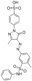 25739-67-7,p-[4,5-dihydro-3-methyl-4-[[4-methyl-3-[(phenylamino)sulphonyl]phenyl]azo]-5-oxo-1H-pyrazol-1-yl]benzenesulphonic acid