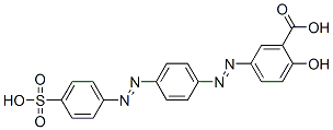 25747-21-1,5-[[4-[(4-sulphophenyl)azo]phenyl]azo]salicylic acid