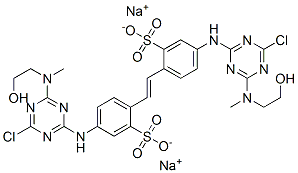 25790-73-2,disodium 4,4'-bis[[4-chloro-6-[(2-hydroxyethyl)methylamino]-1,3,5-triazin-2-yl]amino]stilbene-2,2'-disulphonate