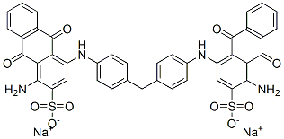 25826-34-0,disodium 4,4'-[methylenebis(4,1-phenyleneimino)]bis[1-amino-9,10-dihydro-9,10-dioxoanthracene-2-sulphonate]