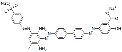 2586-58-5,disodium 5-[[4'-[[2,6-diamino-3-methyl-5-[(4-sulphonatophenyl)azo]phenyl]azo][1,1'-biphenyl]-4-yl]azo]salicylate
