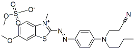 26021-89-6,2-[[4-[butyl(2-cyanoethyl)amino]phenyl]azo]-6-methoxy-3-methylbenzothiazolium methyl sulphate