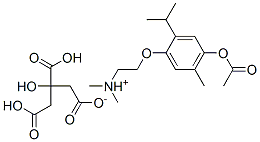 26162-66-3,[2-(4-acetoxy-2-isopropyl-5-methylphenoxy)ethyl]dimethylammonium dihydrogen -2-hydroxypropane-1,2,3-tricarboxylate