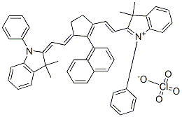 262607-22-7,2-((E)-2-[3-[(E)-2-(3,3-DIMETHYL-1-PHENYL-1,3-DIHYDRO-2H-INDOL-2-YLIDENE)ETHYLIDENE]-2-(1-NAPHTHYL)-1-CYCLOPENTEN-1-YL]ETHENYL)-3,3-DIMETHYL-1-PHENYL-3H-INDOLIUM PERCHLORATE