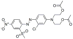 26692-47-7,2,2'-[[3-chloro-4-[[2-(methylsulphonyl)-4-nitrophenyl]azo]phenyl]imino]diethyl diacetate