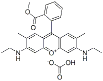 26694-70-2,3,6-bis(ethylamino)-9-[o-(methoxycarbonyl)phenyl]-2,7-dimethylxanthylium hydrogen carbonate