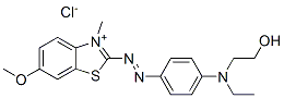 26850-47-5,2-[[4-[ethyl(2-hydroxyethyl)amino]phenyl]azo]-6-methoxy-3-methylbenzothiazolium chloride