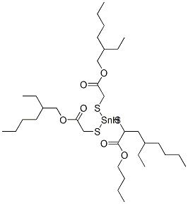 26864-37-9,2-ethylhexyl 4-butyl-10-ethyl-4-[[2-[(2-ethylhexyl)oxy]-2-oxoethyl]thio]-7-oxo-8-oxa-3,5-dithia-4-stannatetradecanoate