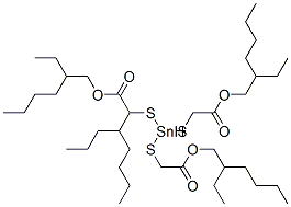 27107-89-7,2-ethylhexyl 10-ethyl-4-[[2-[(2-ethylhexyl)oxy]-2-oxoethyl]thio]-4-octyl-7-oxo-8-oxa-3,5-dithia-4-stannatetradecanoate
