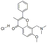 2740-04-7,8-[(dimethylamino)methyl]-7-methoxy-3-methyl-2-phenyl-4-benzopyrone hydrochloride