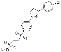 27441-70-9,sodium 2-[[4-[3-(4-chlorophenyl)-4,5-dihydro-1H-pyrazol-1-yl]phenyl]sulphonyl]ethanesulphonate