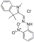 27564-03-0,1,3,3-trimethyl-2-[[(2-nitrophenyl)hydrazono]methyl]-3H-indolium chloride