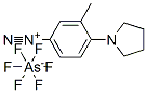 27569-09-1,3-methyl-4-(pyrrolidin-1-yl)benzenediazonium hexafluoroarsenate